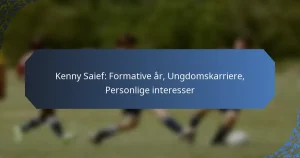 Kenny Saief: Formative år, Ungdomskarriere, Personlige interesser